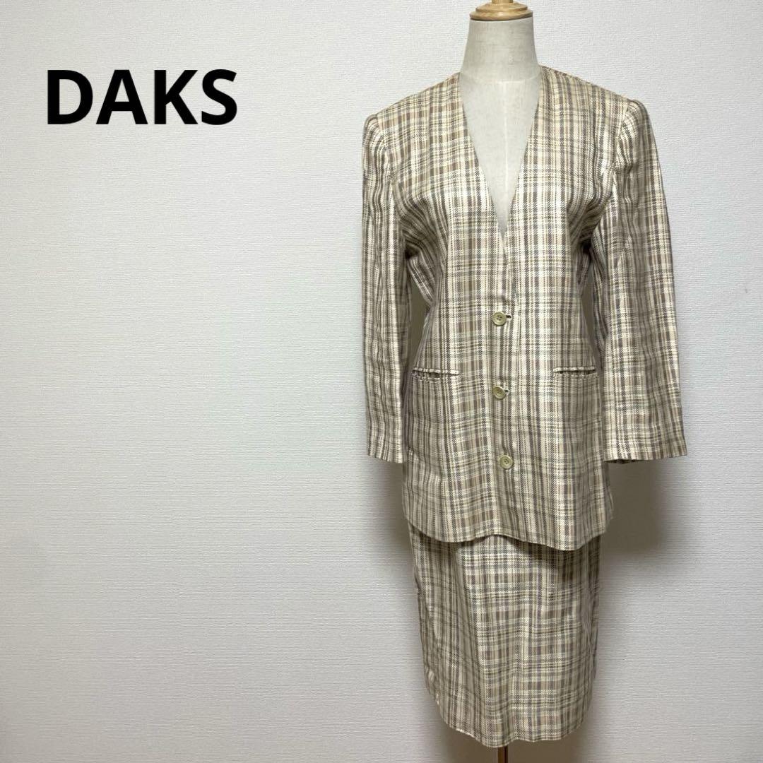 DAKS ダックス チェック ジャケット＆タイトスカート
