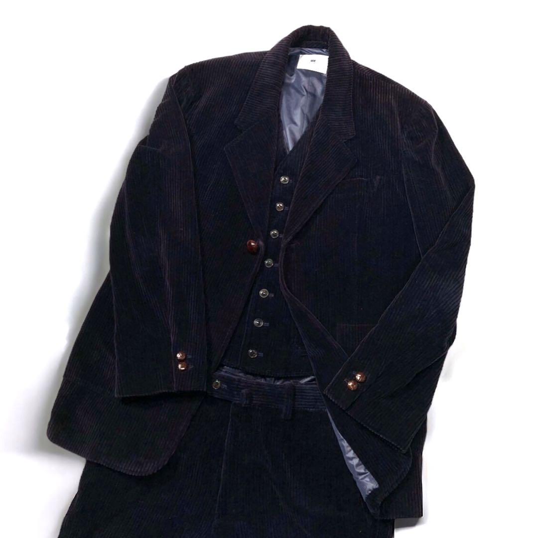 SOE コーデュロイ 3piece ジャケット パンツ ジレ セットアップ 画像3