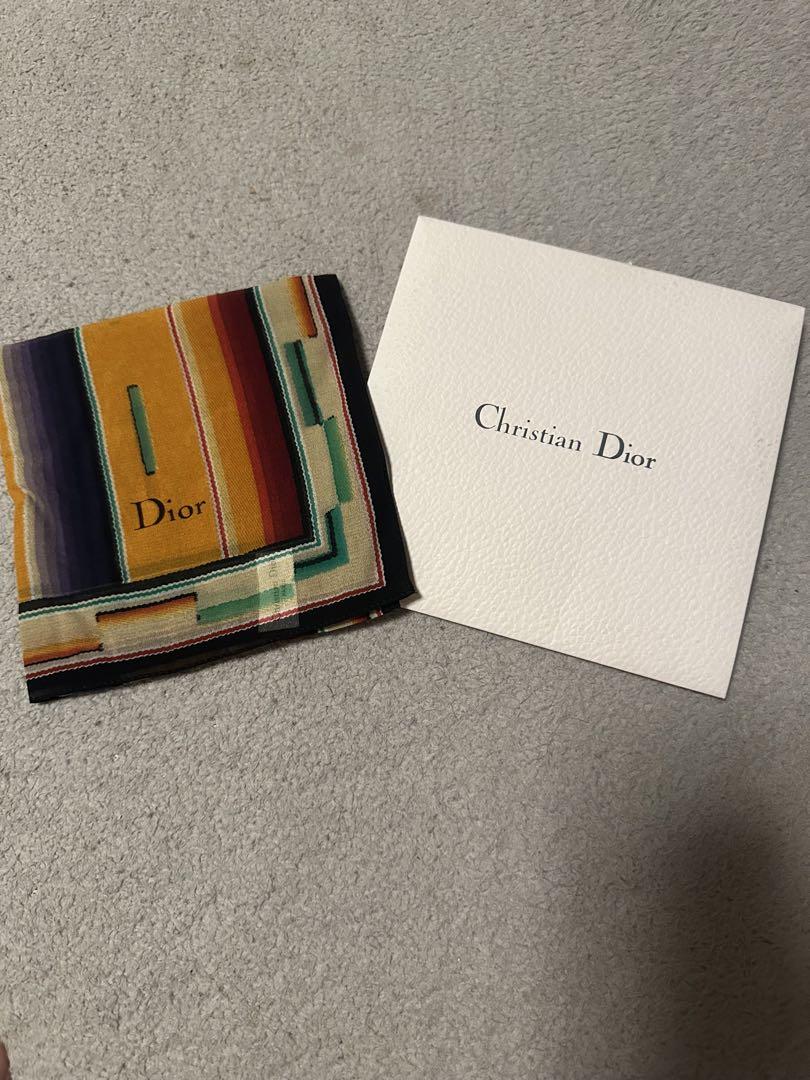 ハンカチ ストライプ スカーフ Christian Dior