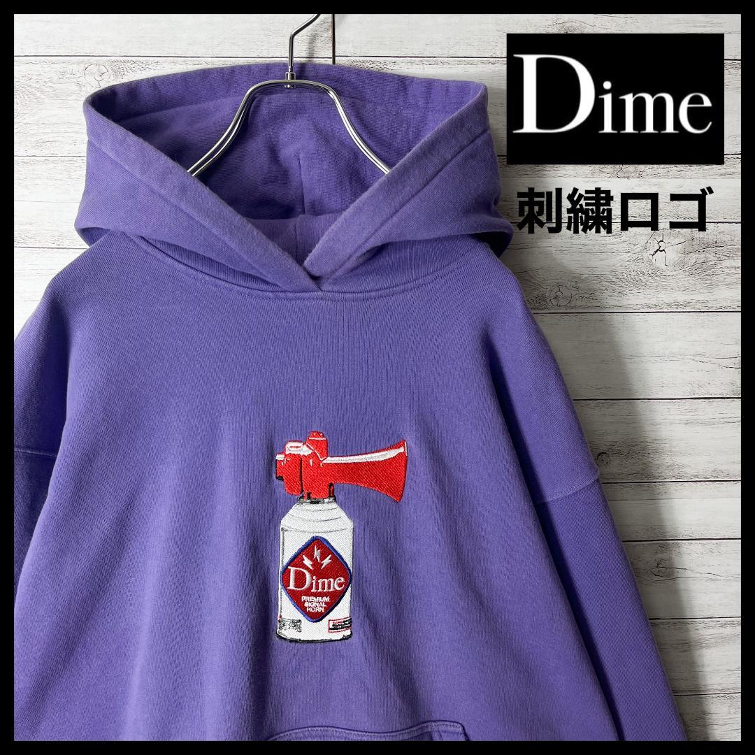 【希少デザイン】Dime☆ダイム　ワンポイント刺繍ロゴ　パーカー　スプレー