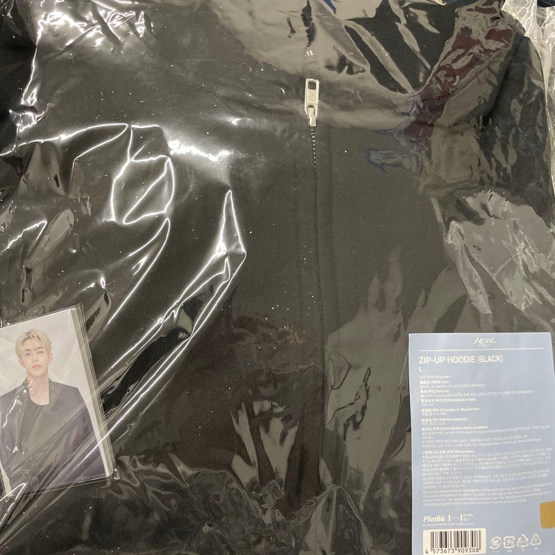 SEVENTEEN NEW_ ZIP-UP HOODIE フーディー グレー L新品、♥