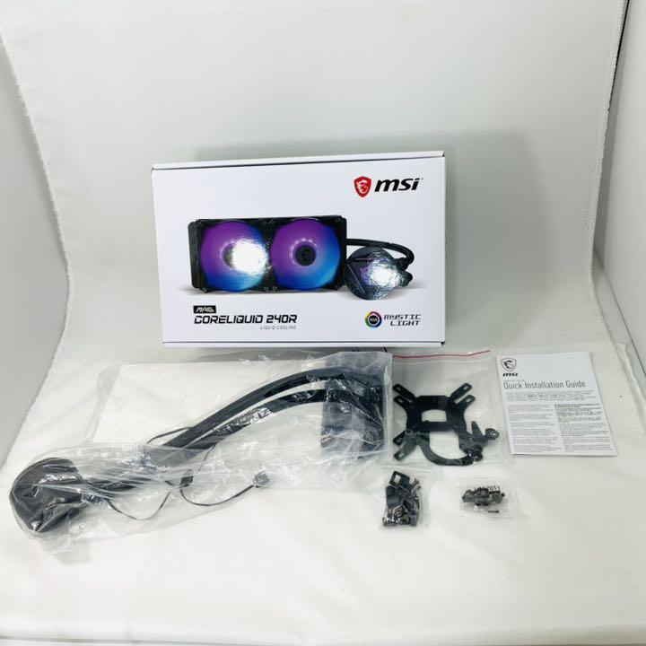 100%新品最新作 中古難あり 簡易水冷 MSI MAG CoreLiquid 240R Nxe2m-m40044157616 2022低価