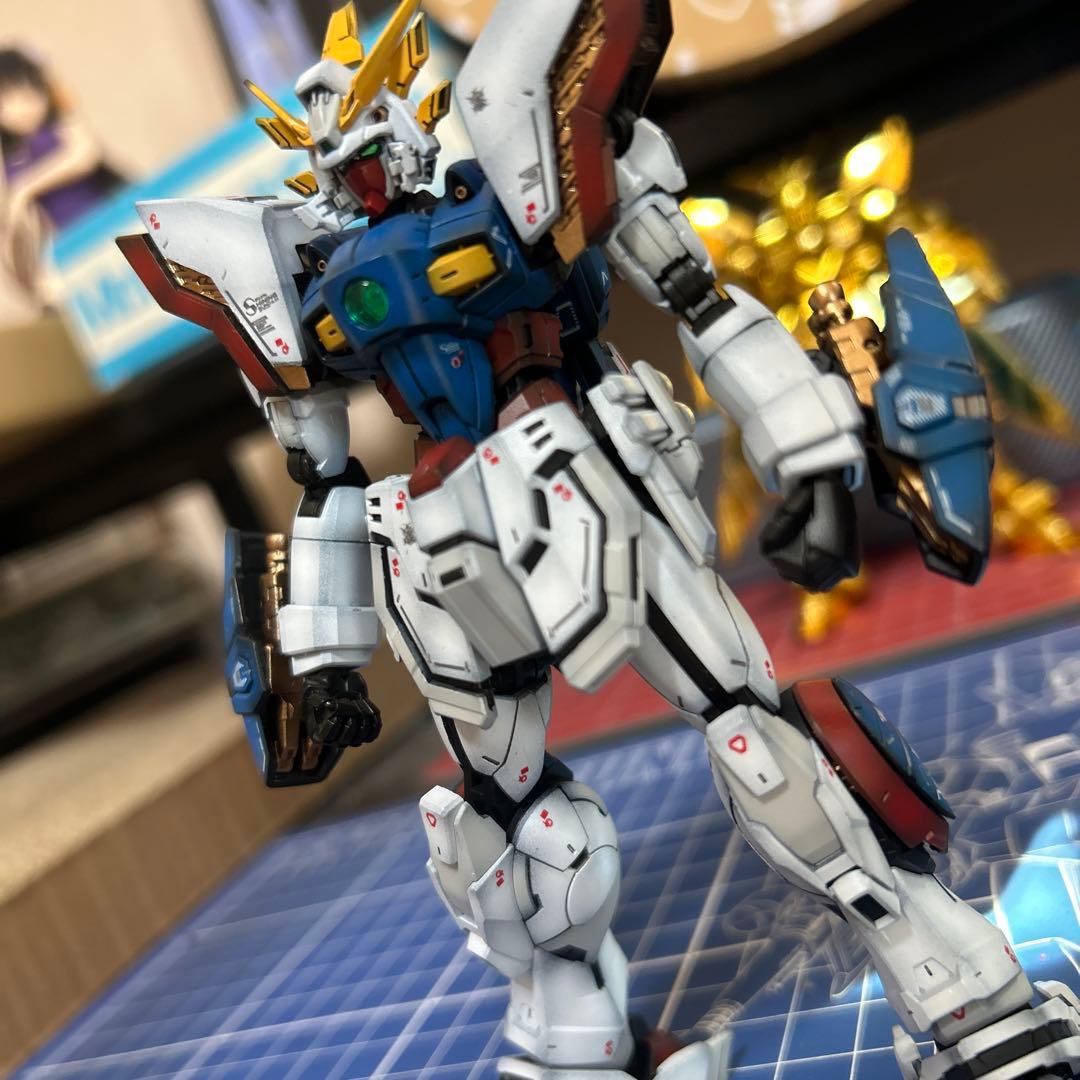 RGシャイニングガンダム塗装完成品目立った傷や汚れなし