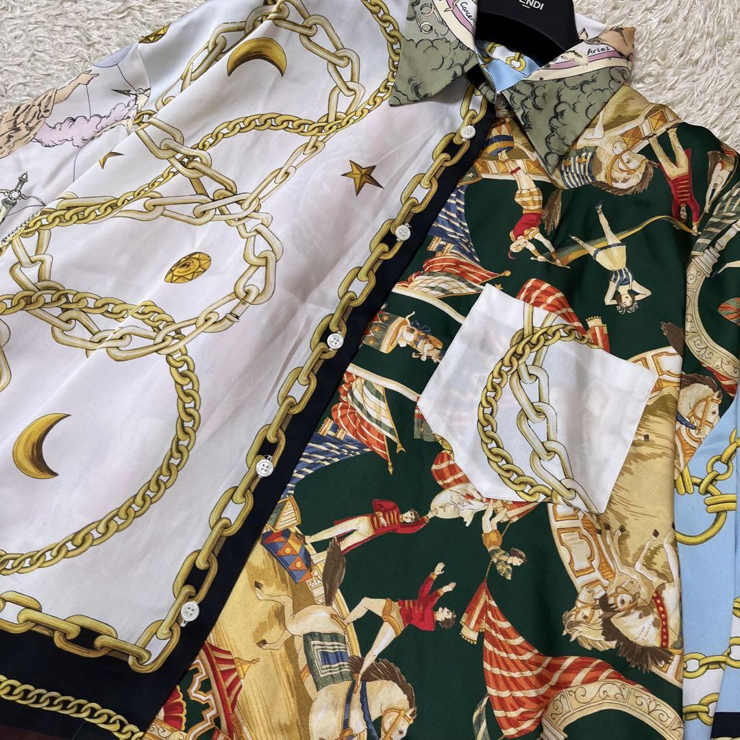 希少】 ZARA オーバーサイズ パッチワークシャツ 21ss - メルカリ