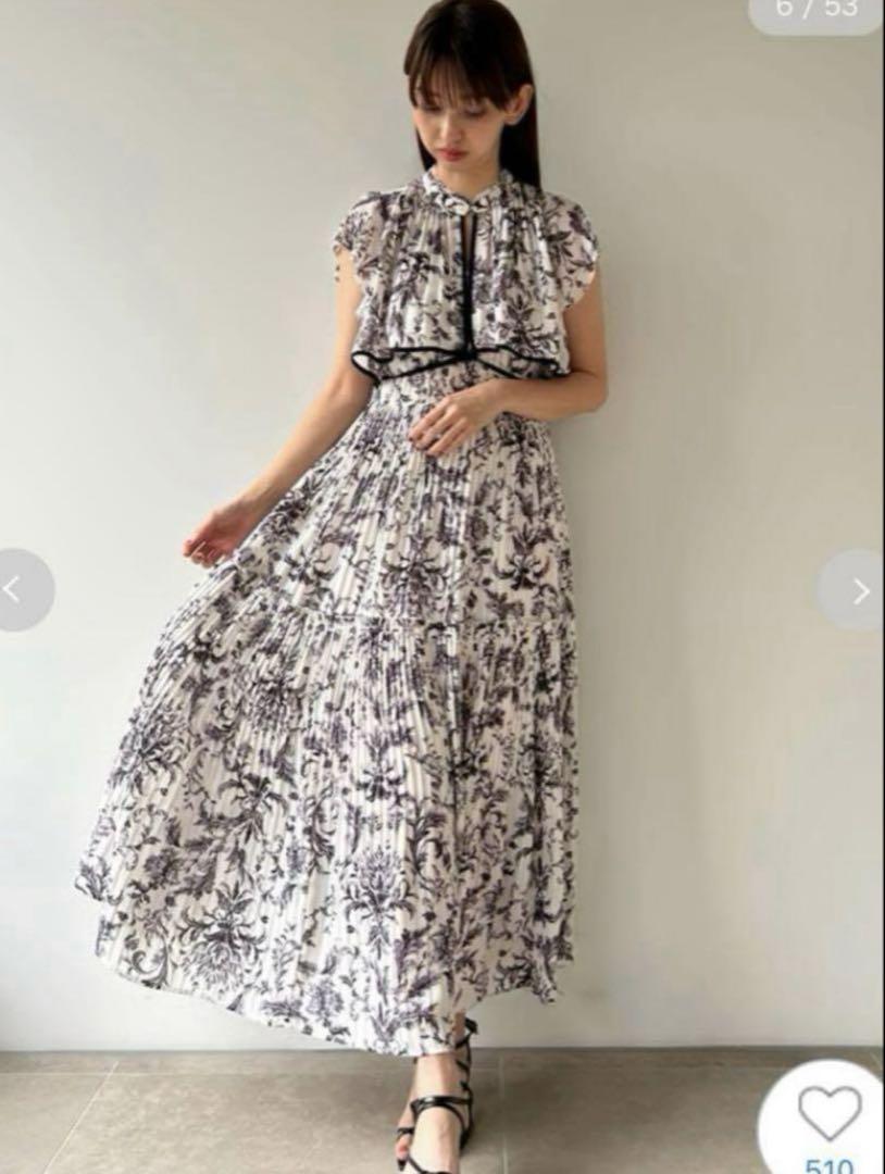 【美品】 snidel プリーツロングワンピース