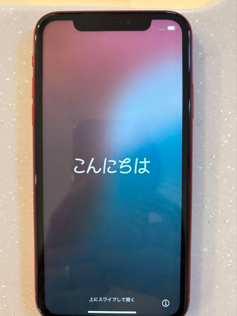 iPhone XR 128GB SiMフリー 本体のみ バッテリー81% レッド