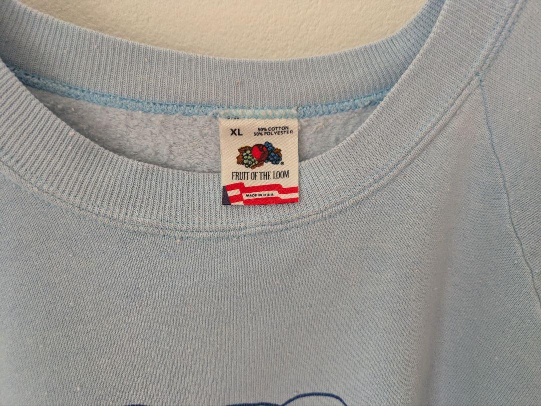 【ことりさま】Vintage 90s USA製 くま スウェット トレーナーライ