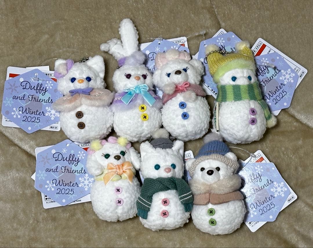 顔厳選 雪だるま ぬいぐるみチャーム シークレットオブスノーウィーデイ目立った傷や汚れなし