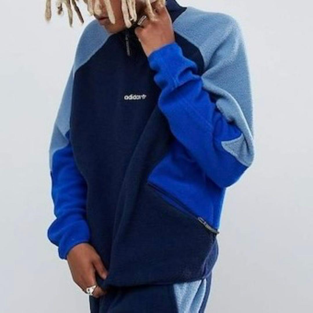 美品 adidas フリースジャケット トレーナー アディダスオリジナルス