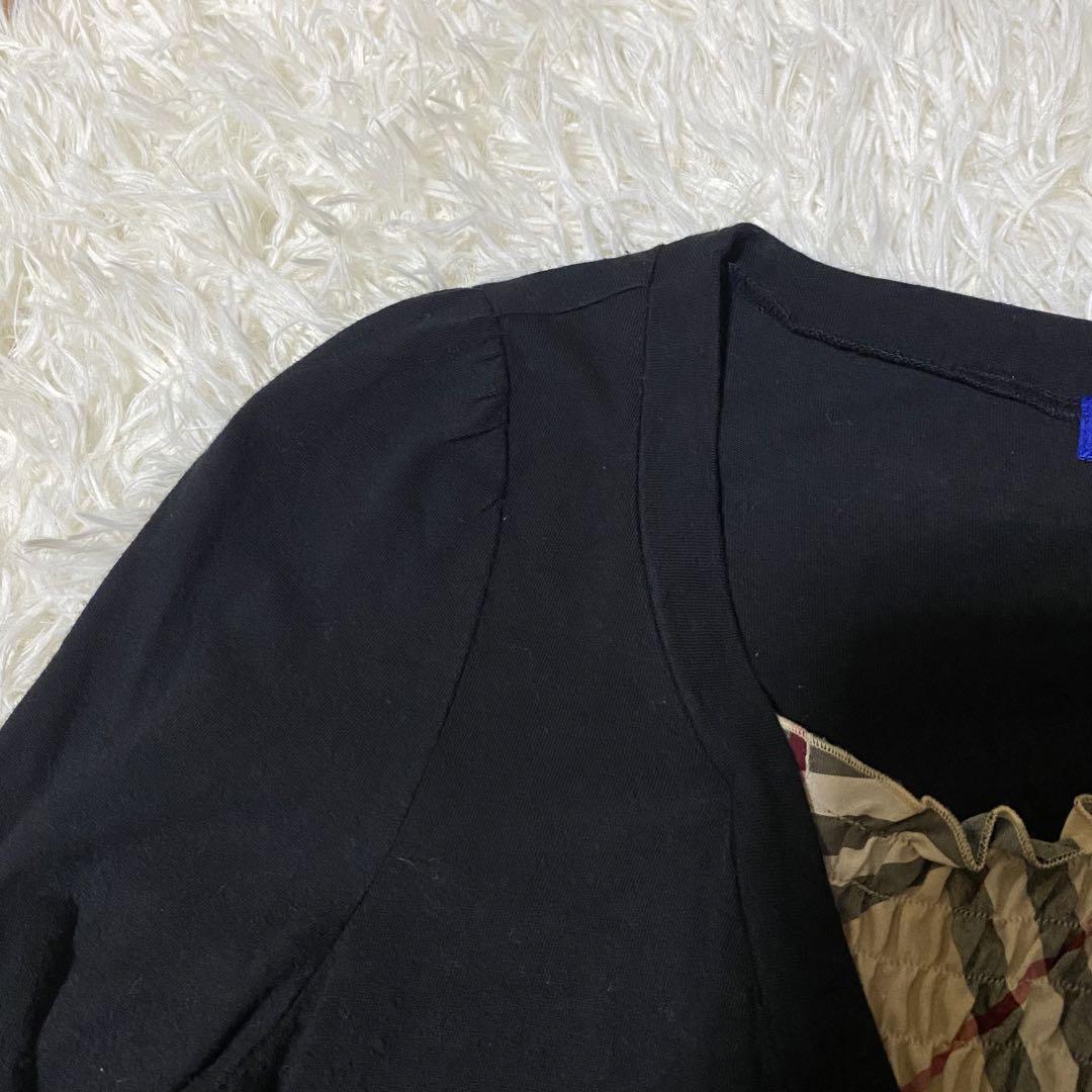 初売り旅行 Burberry バーバリー M ノバチェック 2way カーディガン トップス