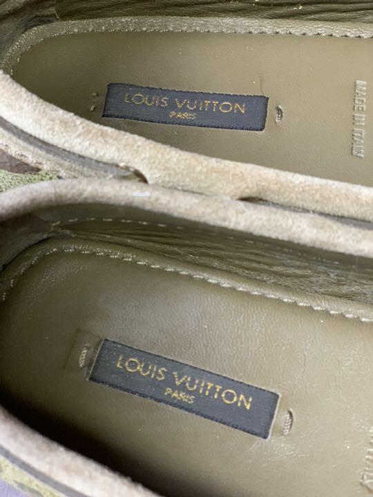 LOUIS VUITTON  カモフラージュ柄ドライビングシューズ