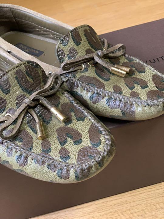 LOUIS VUITTON  カモフラージュ柄ドライビングシューズ