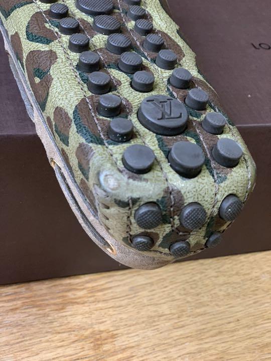 LOUIS VUITTON  カモフラージュ柄ドライビングシューズ