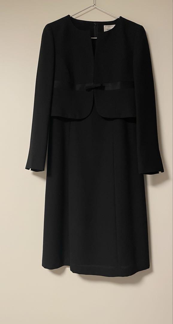 【洋服の青山】　パーソンズ　喪服　ブラック　フォーマル　11号