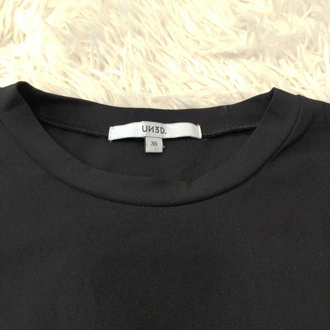UN3D. ウェーブラインTシャツ 黒 アンスリード - メルカリ
