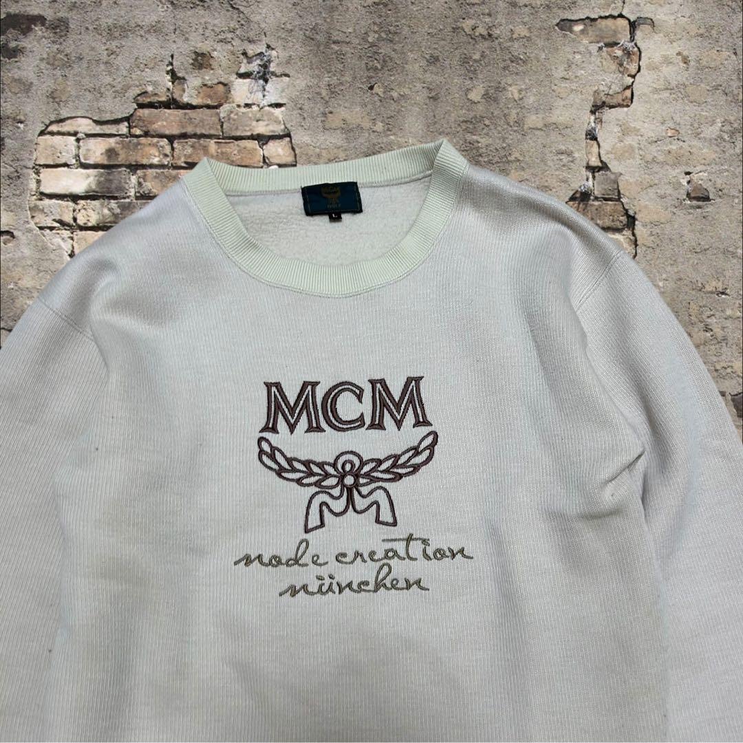 MCM エムシーエム　ニット　トレーナー　スウェット　裏起毛　Lサイズ　メンズ