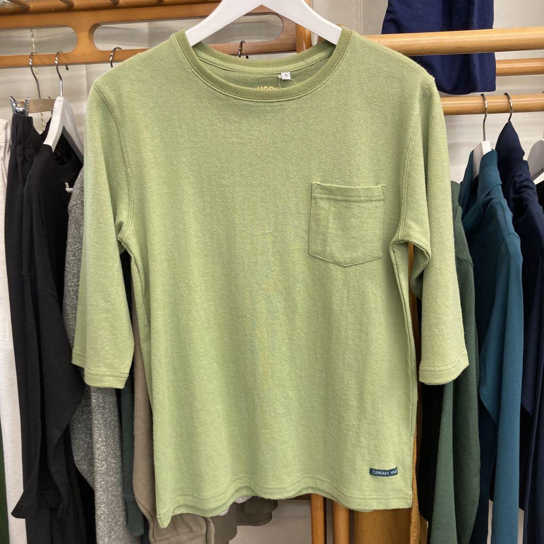 A HOPE HEMP 7部丈　カットソー　Sサイズ　新品未使用