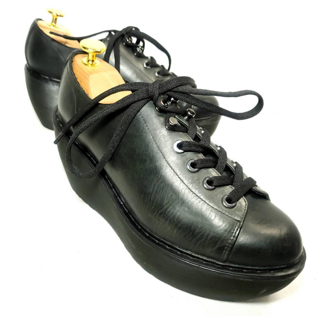 レア☆ドクターマーチン FENELLA 厚底 スニーカー レースアップ ブラック-