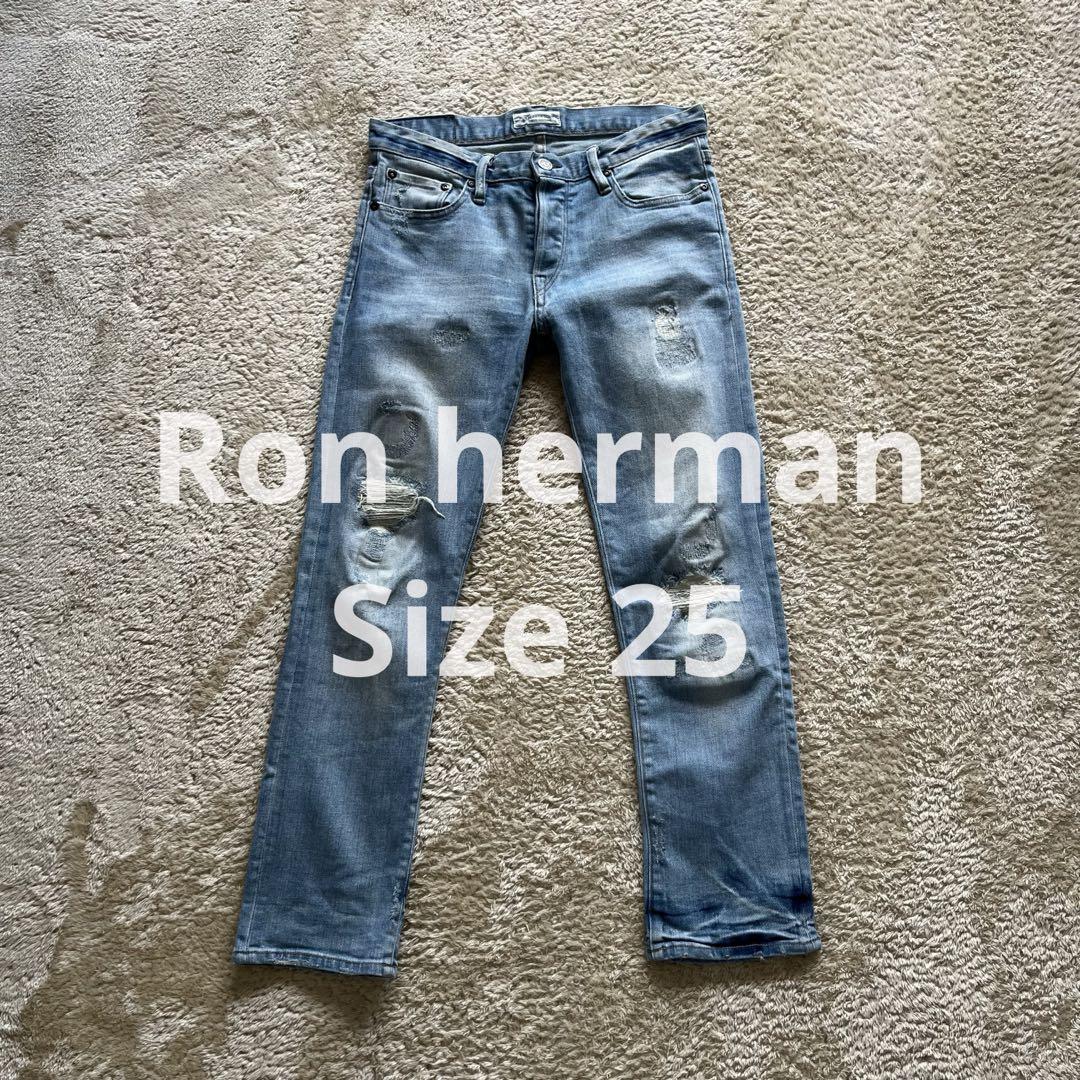 Ron herman denim デニムパンツ ダメージ加工 サイズ25 - メルカリ