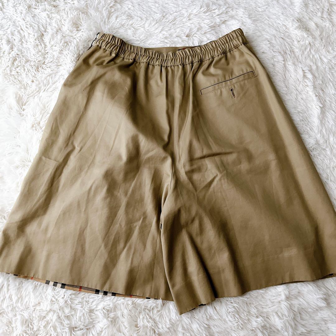 バーバリー✨スカート風キュロット 2way ノバチェック 白タグ シャドーホース
