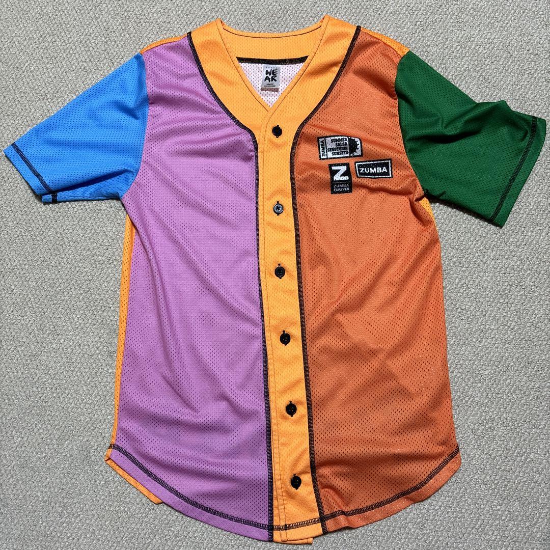 ズンバ正規品。ベースボールTシャツオレンジ系。 - メルカリ