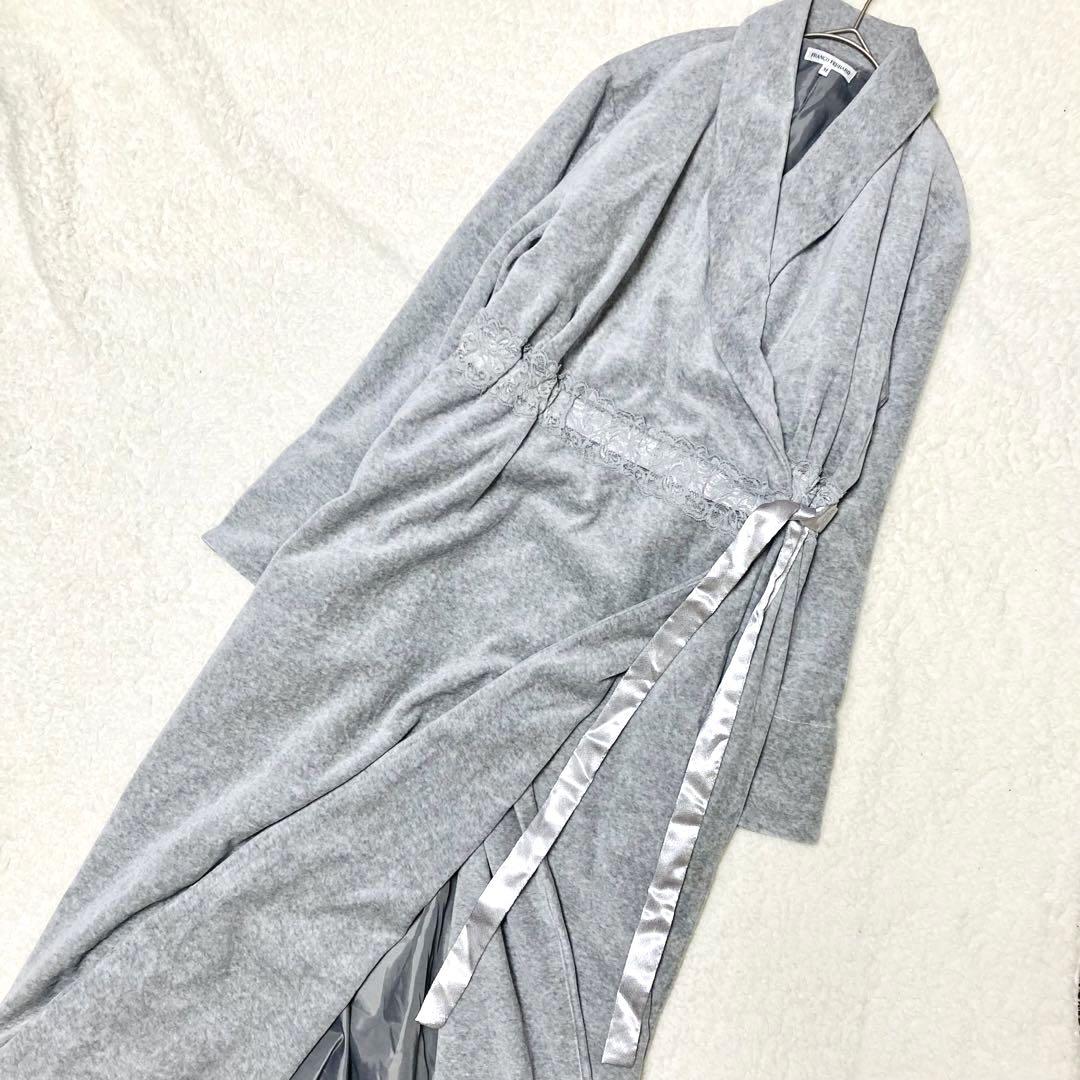 FRANCO FERRARO グレー ロングコート　ガウンコート　M