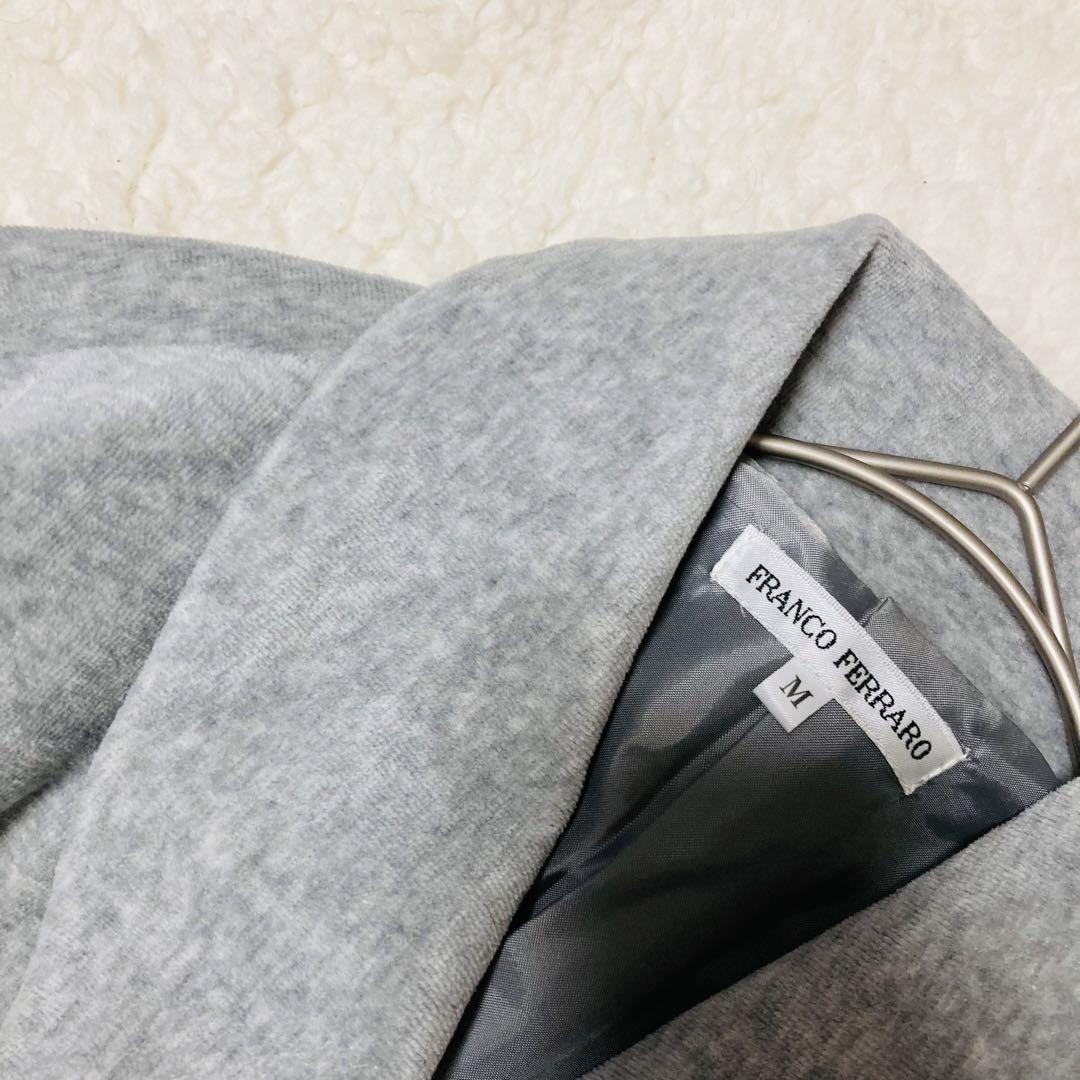 FRANCO FERRARO グレー ロングコート　ガウンコート　M