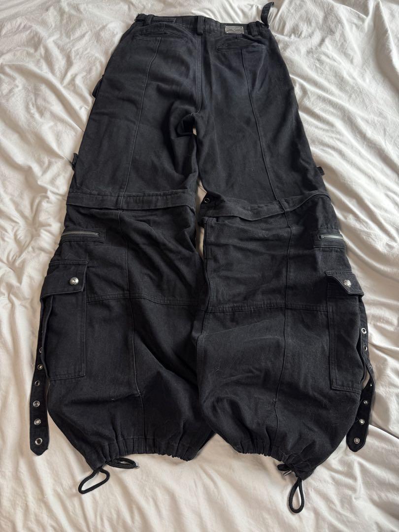 Rosen Kreuz】LONG BELT FLARE CARGO PANTS - メルカリ