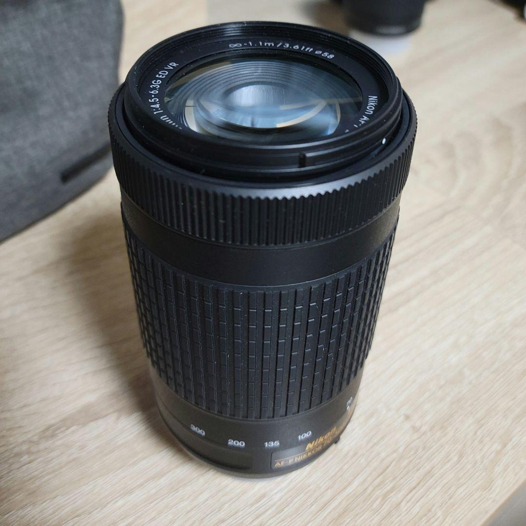 Nikon D3500 レンズx2,ストラップ,カメラバッグ,充電器付き