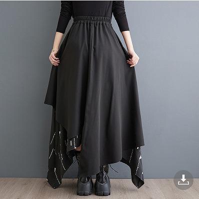 大きいサイズ レディース スカート　変形　モード系　春 秋冬 新品