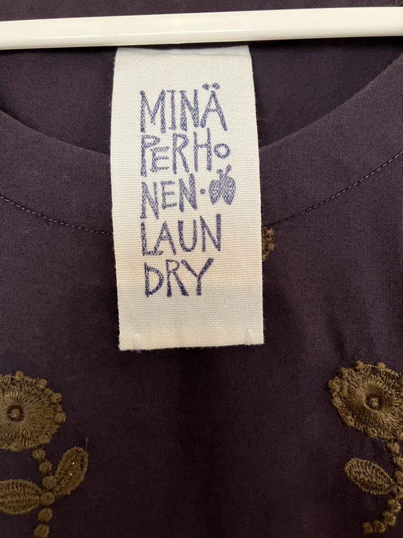【美品】ミナ mina perhonen  ボヌールワンピース ランドリー36