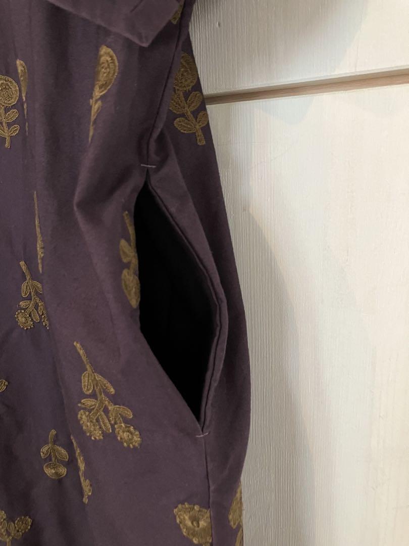 【美品】ミナ mina perhonen  ボヌールワンピース ランドリー36