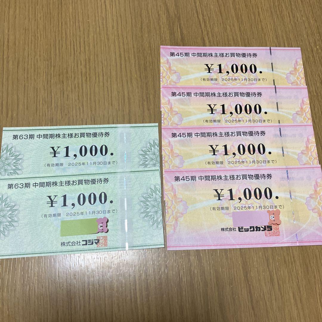 ビックカメラ コジマ 株主優待 分