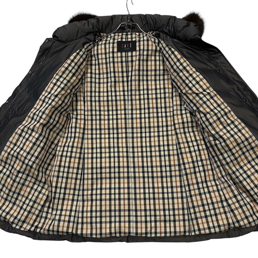 三共生興 DAKS フォックスファー ダウンコート レディースXL