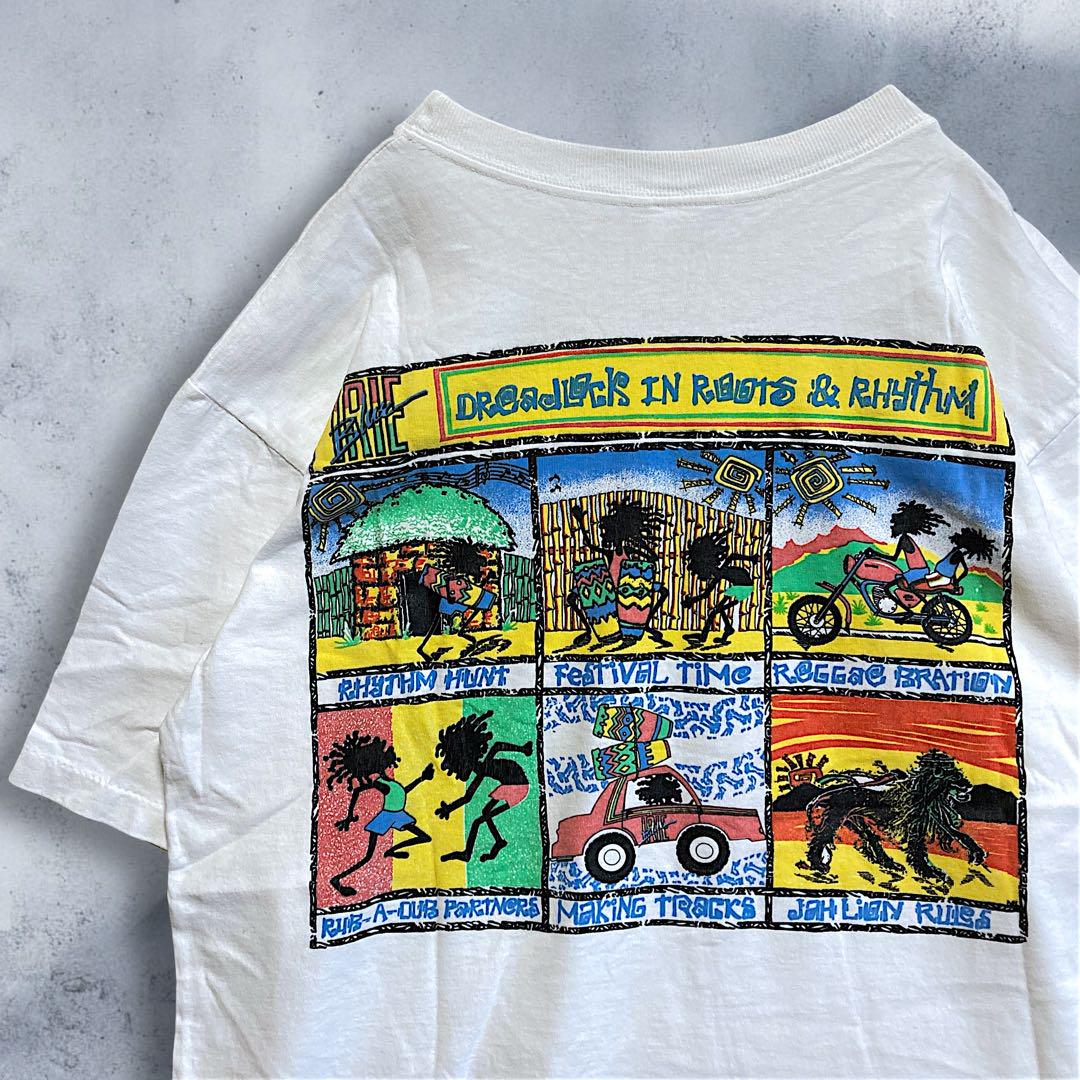 BFQI サーフ Tシャツ 古着 90s IRIE レゲエ ラスタ サーフィン 9,500円