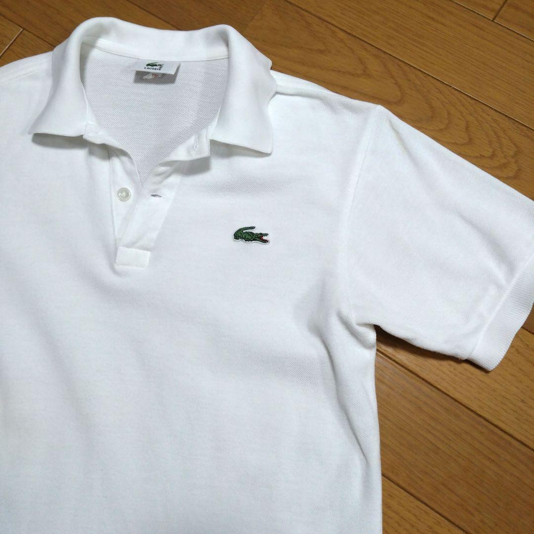 希少　ラコステ　LACOSTE　フランス　ビッグワッペン　ポロシャツ　白　L 5 G4A4638_grande.jpg?v=1671431717