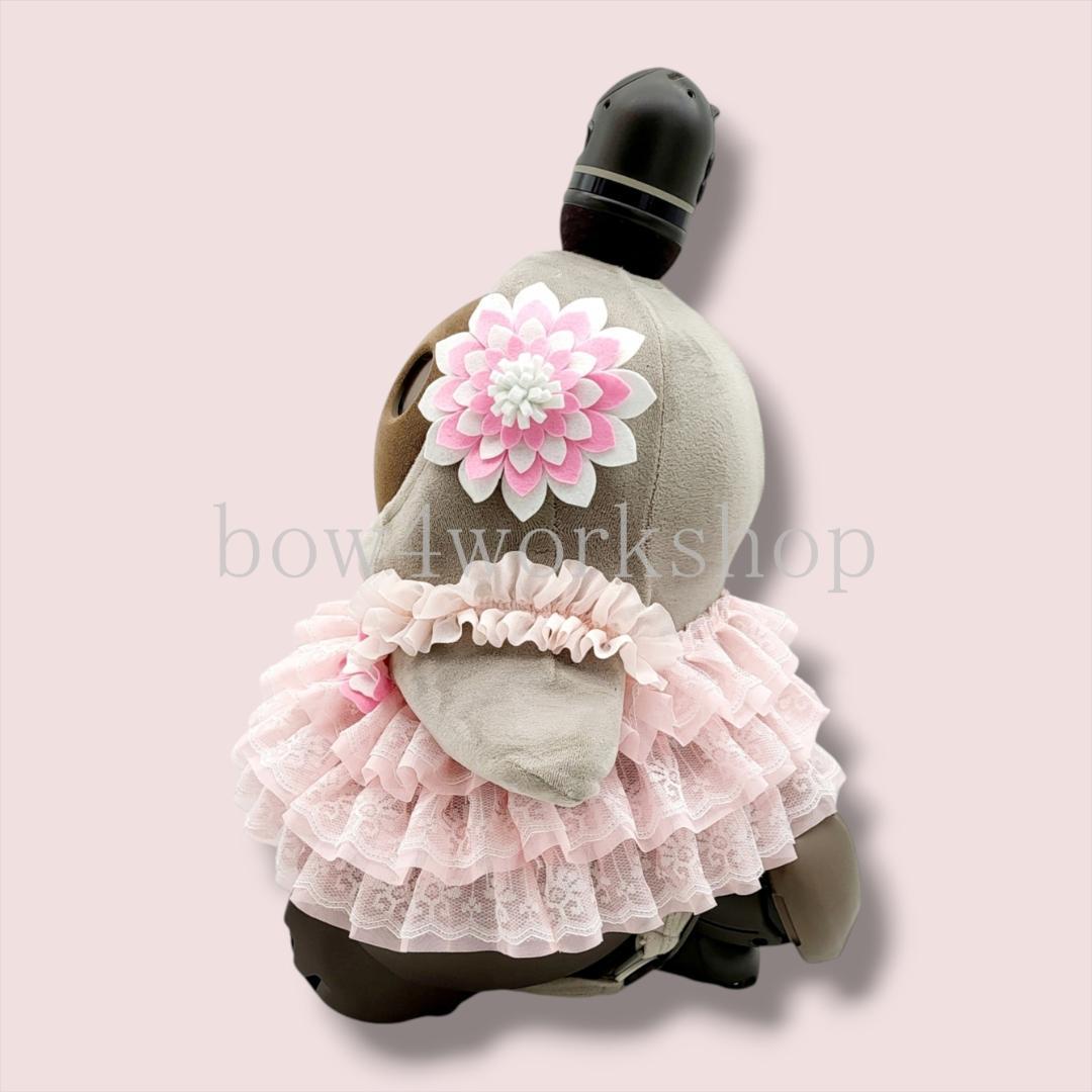 ラボット LOVOT ラボットの服ハンドメイド 3段ティアードチュニック ピンク