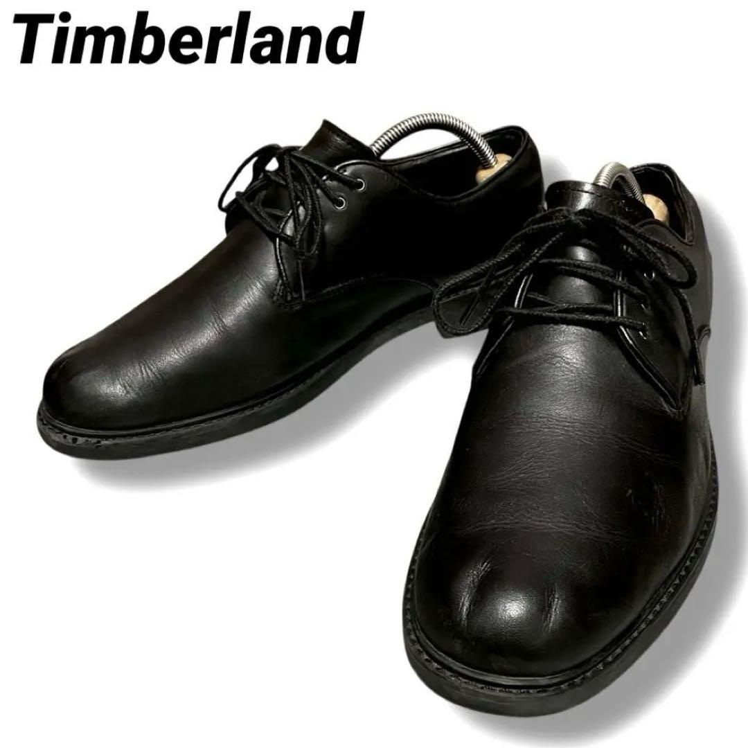 Timberland ストームバックス ポストマン ウォータープルーフ 黒 本革
