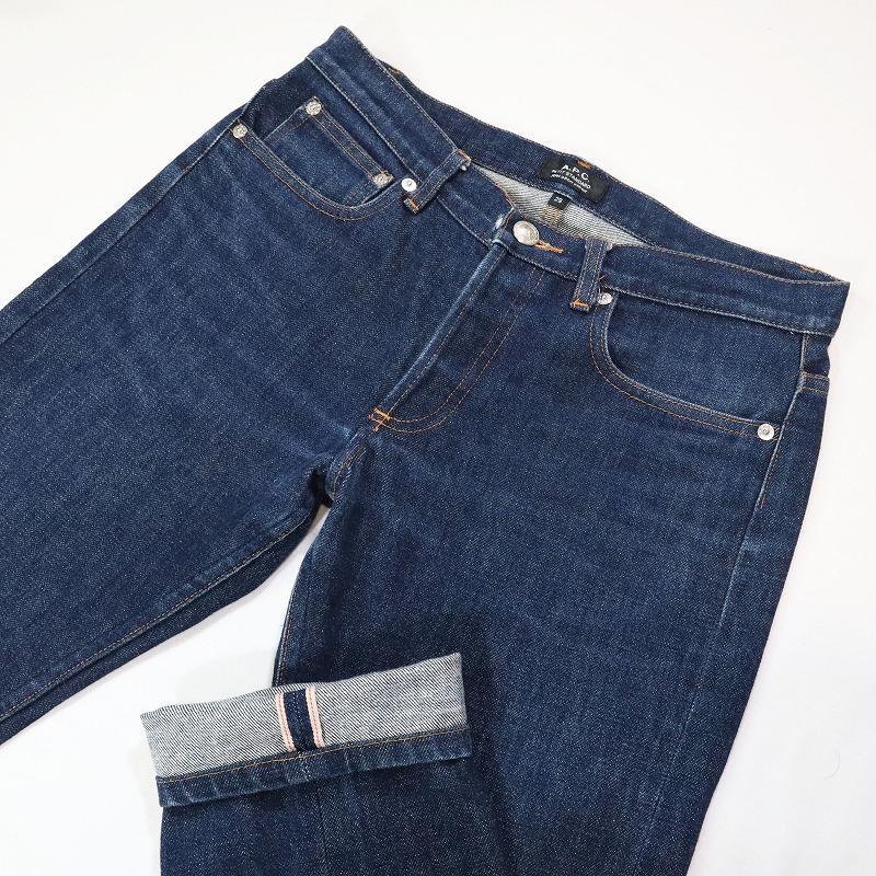 A.P.C. プチスタンダード 濃紺スリムストレートデニム 赤耳 W29 A.P.C. プチスタンダード 濃紺スリムストレートデニム 赤耳 W29