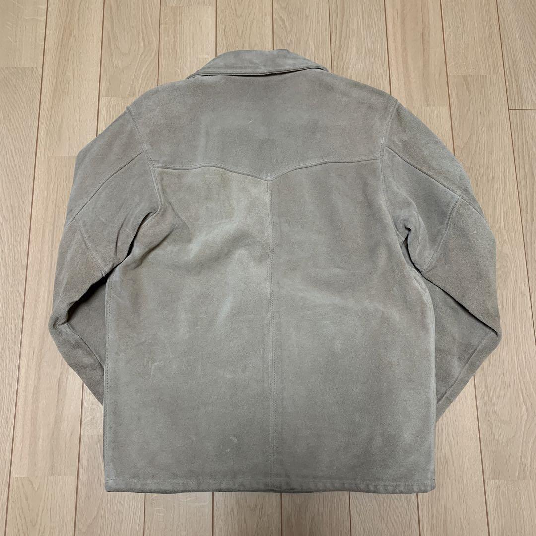 【白ひげ】Schott レースアップレザージャケット スエード  S