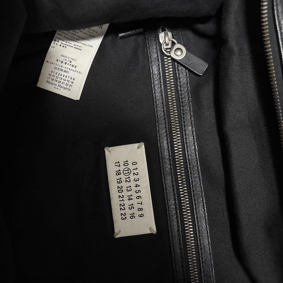 送料関税込み☆ MAISON MARGIELA ロゴ レザー リュック maison martin margiela レザー リュック バックパック - メルカリ