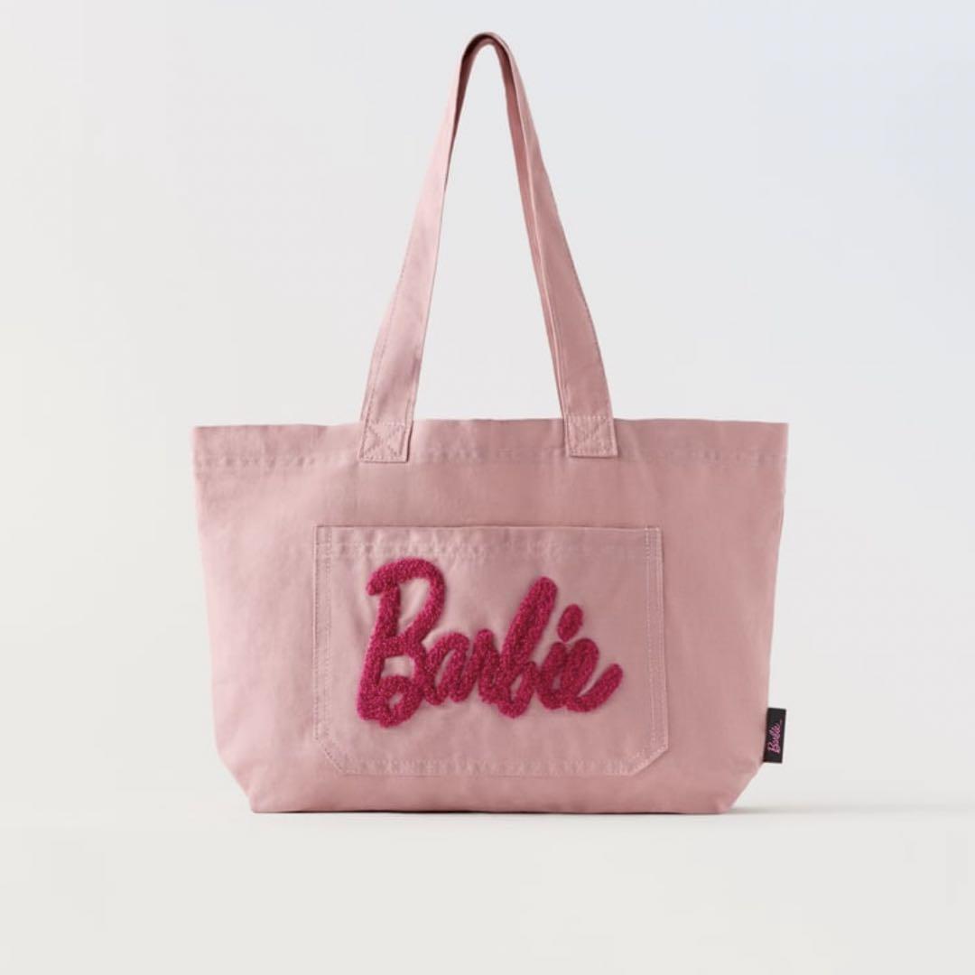 Zara x Barbie + Woven raffia bag