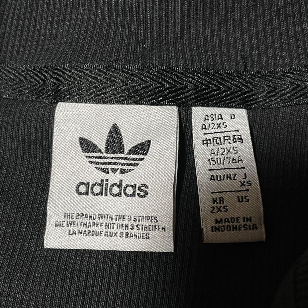 【美品】adidas アディダス バーサタイル リブワンピース XS ブラック