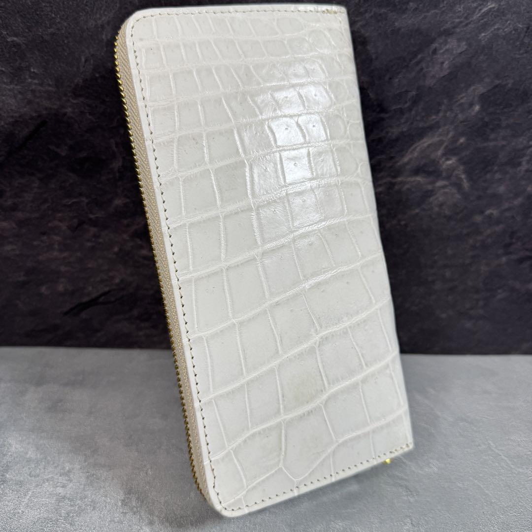 クロコダイル 長財布 ヒマラヤ 希少ワニ革 メンズ レディース 新品
