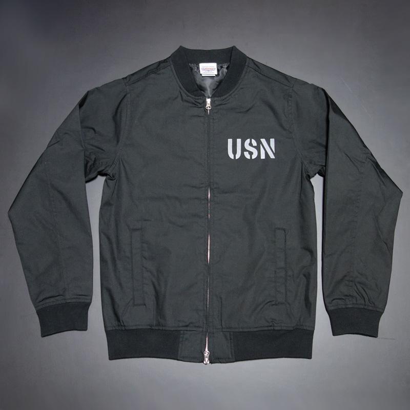 新品 ミリタリージャケット XL 米海軍 NAVY黒猫モデル ブラック 黒