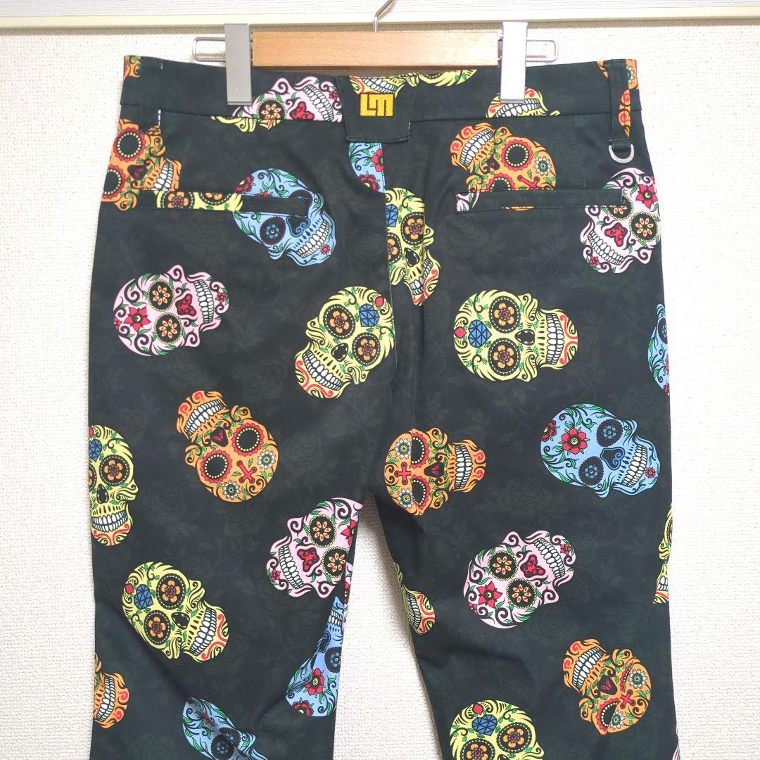 LOUDMOUTH ラウドマウス パンツ スカル 総柄 ド派手 L - メルカリ