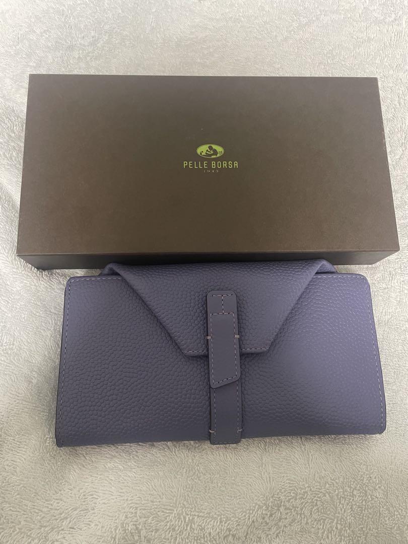Pelle Borsa パープル長財布