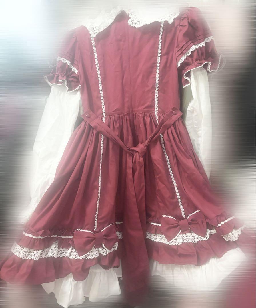 Angelic Pretty Dolly Girl付け袖ワンピース(無地) ワンピース