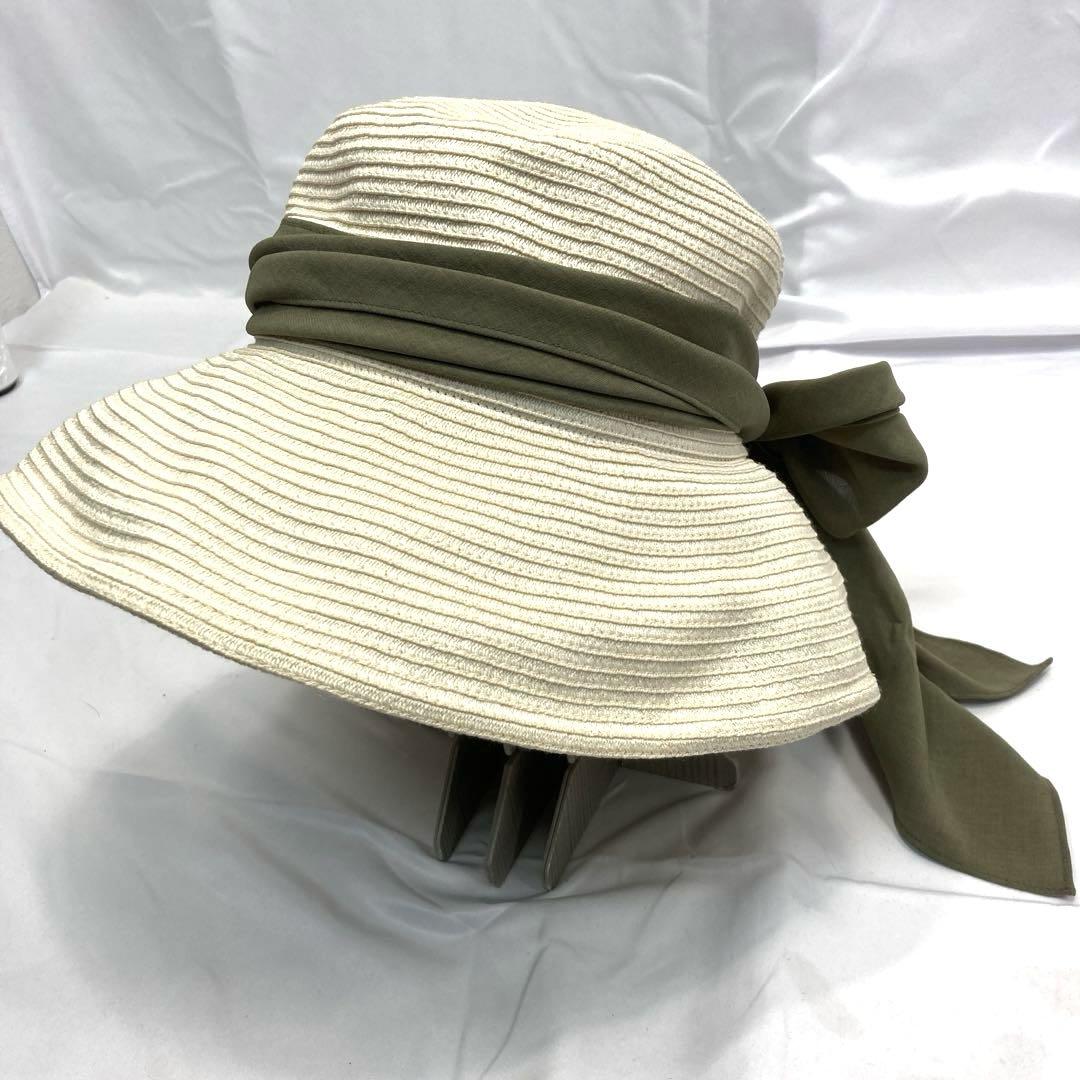 1396パ Chapeau d' O シェポードオー 麦わら帽子 シルク