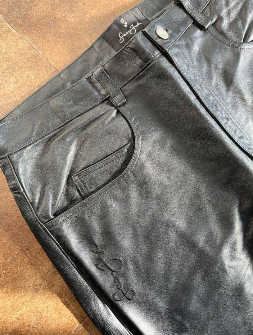 新品 SEAN JOHN/ショーンジョン レザーセットアップ上下 本革